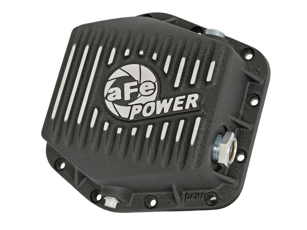 aFe Power Rear Differential Cover (Machined Black) 15-17 GM Colorado/Canyon 12 Bolt Axles - Bull Strap