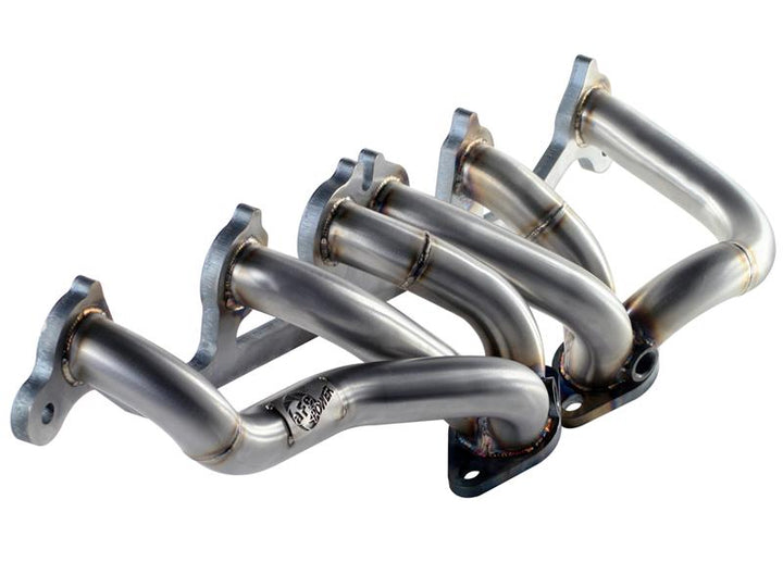 aFe Power Twisted Steel Headers 409 Stainless Steel 02-13 GM Silverado/Sierra 1500 V8 GMT800/GMT900 - Bull Strap