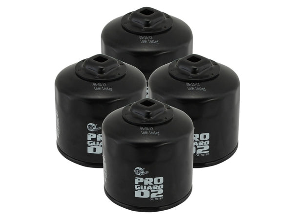 aFe Pro GUARD D2 Oil Filter 13-17 Scion FR-S / Subaru BRZ H4-2.0L (4 Pack) - Bull Strap