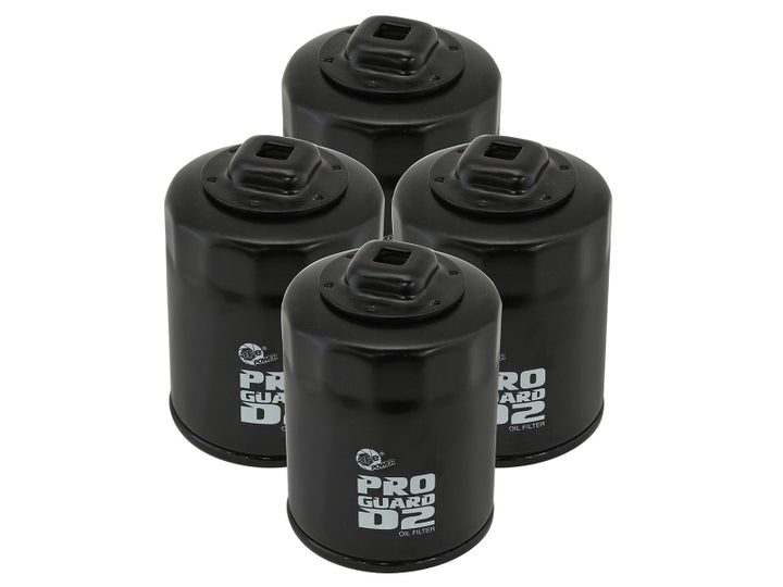 aFe Pro GUARD D2 Oil Filter 99-14 Nissan Trucks / 01-15 Honda Cars (4 Pack) - Bull Strap