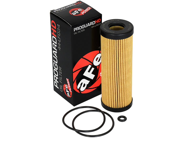 aFe Pro GUARD HD Oil Filter 15-17 Ford F-150 V6 2.7L (tt) - Bull Strap