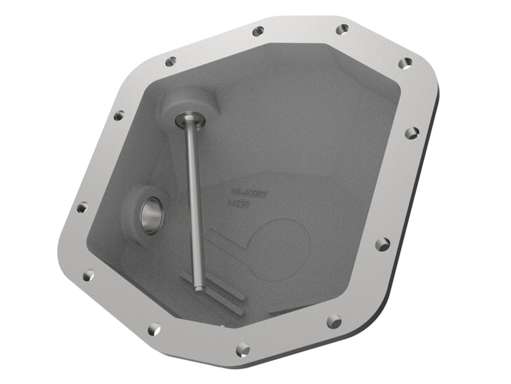 aFe Pro Series Rear Differential Cover Black 2018+ Jeep Wrangler (JL) V6 3.6L (Dana M220) - Bull Strap