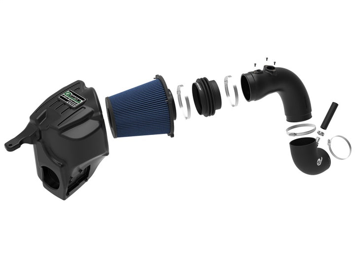 aFe Quantum Pro 5R Cold Air Intake System 13-18 Dodge Cummins L6-6.7L - Oiled - Bull Strap