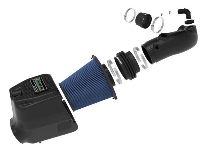 aFe Quantum Pro 5R Cold Air Intake System 15-18 Ford F-150 V8-5.0L - Bull Strap