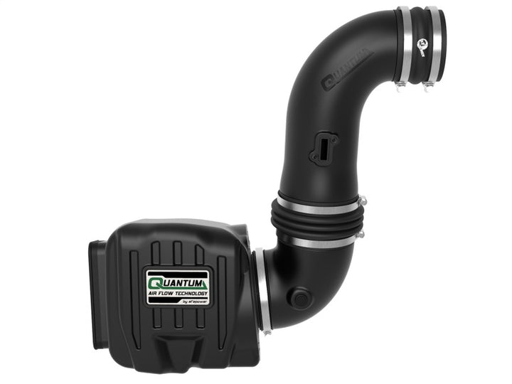 aFe Quantum Pro DRY S Cold Air Intake System 08-10 GM/Chevy Duramax V8-6.6L LMM - Dry - Bull Strap