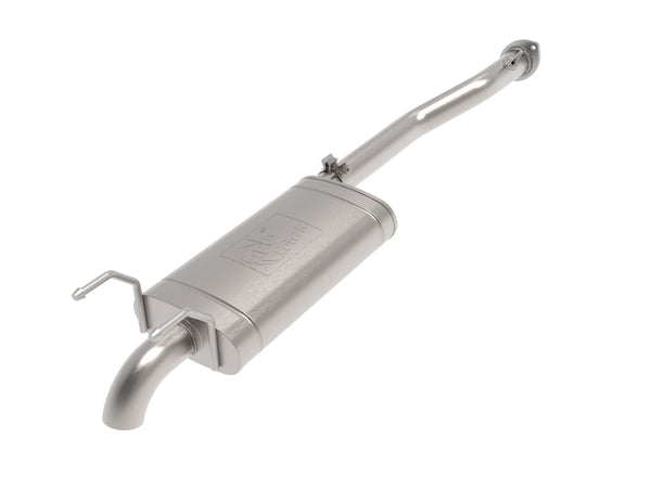 aFe ROCK BASHER 2.5in 409 SS Cat-Back Exhaust - 99-04 Toyota Tacoma L4-2.4L / V6-3.4L - Bull Strap
