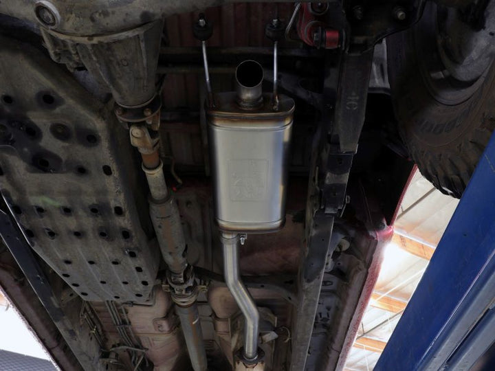 aFe ROCK BASHER 2.5in 409 SS Cat-Back Exhaust - 99-04 Toyota Tacoma L4-2.4L / V6-3.4L - Bull Strap