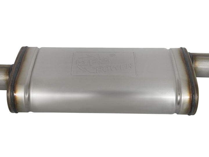 aFe ROCK BASHER 2.5in 409 SS Cat-Back Exhaust - 99-04 Toyota Tacoma L4-2.4L / V6-3.4L - Bull Strap
