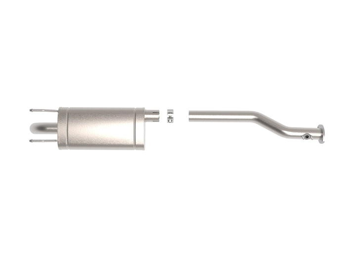 aFe ROCK BASHER 2.5in 409 SS Cat-Back Exhaust - 99-04 Toyota Tacoma L4-2.4L / V6-3.4L - Bull Strap