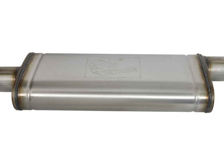 aFe ROCK Basher Exhaust Cat-Back 3in SS-409 2020 Jeep Gladiator (JT) V6-3.6L - Bull Strap