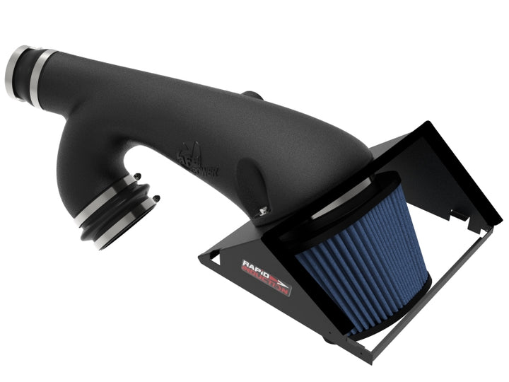 aFe Rapid Induction Cold Air Intake System w/Pro 5R Filter 2021+ Ford F-150 V6-3.5L (tt) - Bull Strap