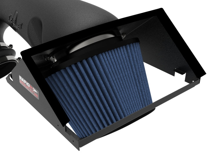 aFe Rapid Induction Cold Air Intake System w/Pro 5R Filter 2021+ Ford F-150 V6-3.5L (tt) - Bull Strap