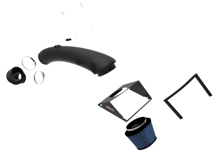 aFe Rapid Induction Cold Air Intake System w/Pro 5R Filter 2021+ Ford F-150 V8-5.0L - Bull Strap