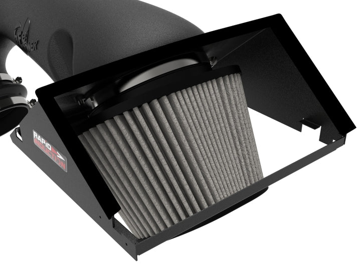 aFe Rapid Induction Cold Air Intake System w/Pro DRY S Filter 2021+ Ford F-150 V6-3.5L (tt) - Bull Strap