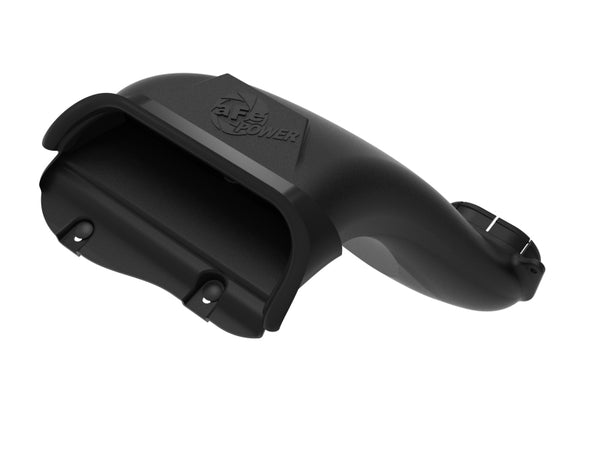 aFe Rapid Induction Dynamic Air Scoop 2021+ Ford F-150V6/V8 - Black - Bull Strap
