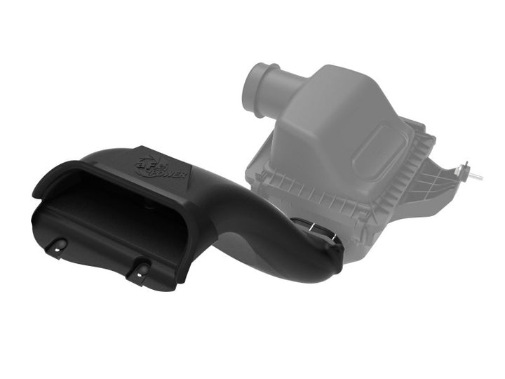 aFe Rapid Induction Dynamic Air Scoop 2021+ Ford F-150V6/V8 - Black - Bull Strap