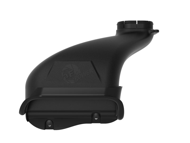aFe Rapid Induction Dynamic Air Scoop 2021+ Ford F-150V6/V8 - Black - Bull Strap