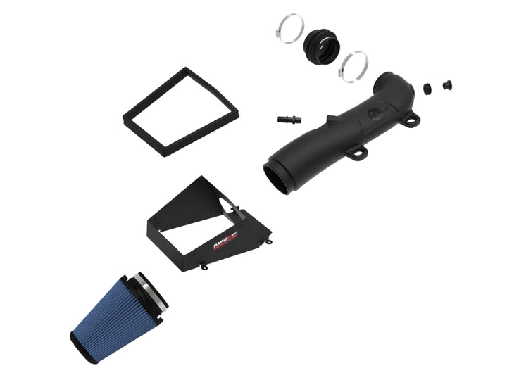 aFe Rapid Induction Pro 5R Cold Air Intake System 18-21 Jeep Wrangler(JL)/Gladiator(JT) 3.6L - Bull Strap