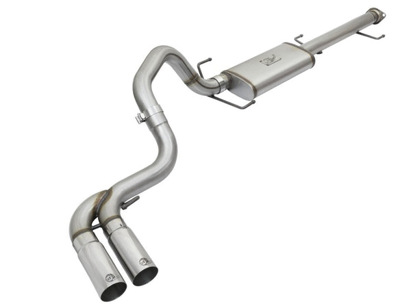 aFe Rebel Series 3in Stainless Steel Cat-Back Exhaust System w/Polished Tips 07-14 Toyota FJ Cruiser - Bull Strap