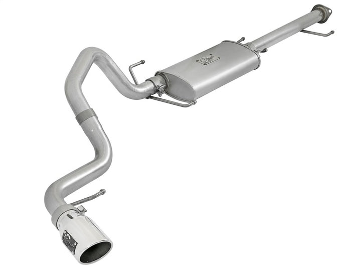 aFe Scorpion 2-1/2in Alum Steel Cat-Back Exhaust w/ Polished Tips 07-17 Toyota FJ Cruiser V6 4.0L - Bull Strap