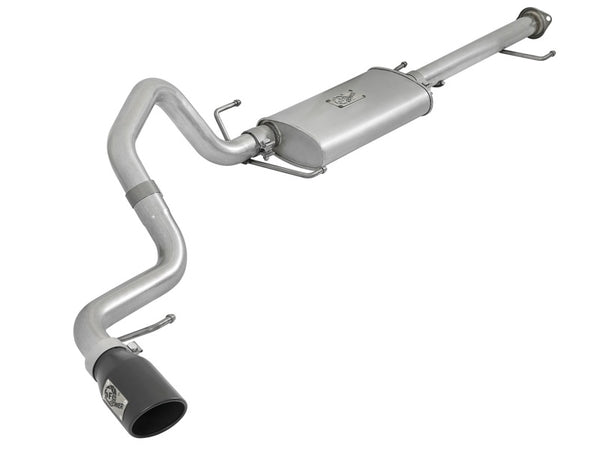 aFe Scorpion 2-1/2in Aluminized Steel Cat-Back Exhaust w/ Black Tips 07-17 Toyota FJ Cruiser V6 4.0L - Bull Strap