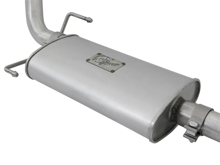 aFe Scorpion 2-1/2in Aluminized Steel Cat-Back Exhaust w/ Black Tips 07-17 Toyota FJ Cruiser V6 4.0L - Bull Strap