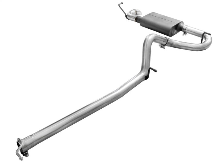 aFe Scorpion Exhaust System Cat Back 2.5in Aluminized Hi-Tuck 07-18 Jeep Wrangler JK V6 3.6/3.8L - Bull Strap