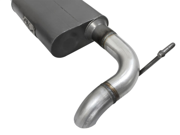 aFe Scorpion Exhaust System Cat Back 2.5in Aluminized Hi-Tuck 07-18 Jeep Wrangler JK V6 3.6/3.8L - Bull Strap