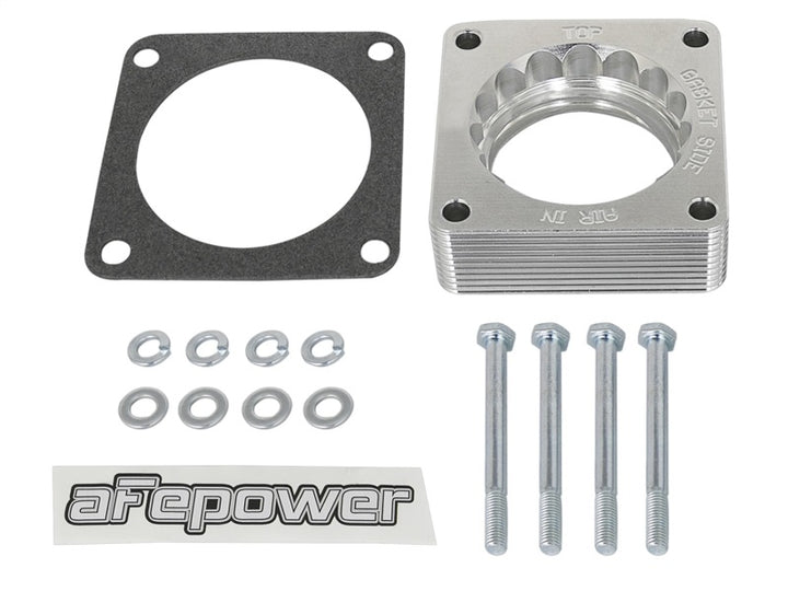 aFe Silver Bullet Throttle Body Spacer 03-06 Nissan 350Z V6 3.5L (VQ35DE) - Bull Strap