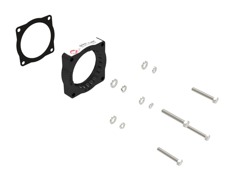 aFe Silver Bullet Throttle Body Spacer 07-13 BMW 328i (E90/E91/E92/E93) L6-3.0L N52 - Bull Strap