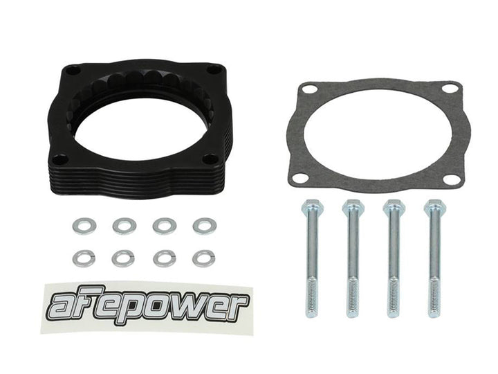 aFe Silver Bullet Throttle Body Spacer 07-13 BMW 328i (E90/E91/E92/E93) L6-3.0L N52 - Bull Strap