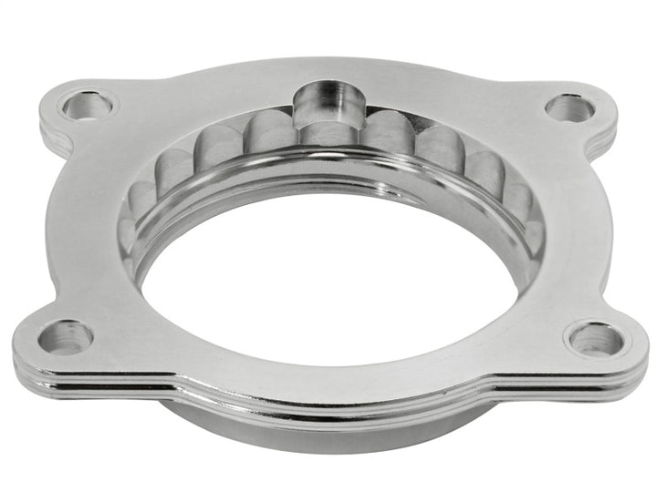aFe Silver Bullet Throttle Body Spacer 10-14 Chevrolet Camaro V6 3.6L - Bull Strap