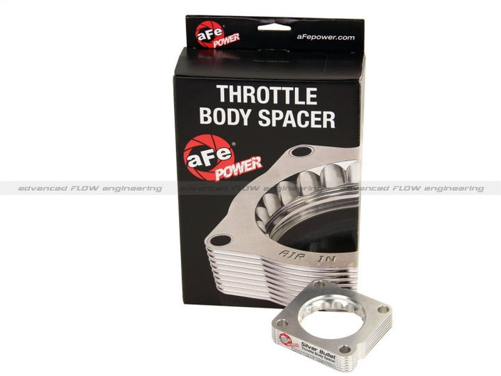 aFe Silver Bullet Throttle Body Spacer 12 Honda Civic Si  / 08-12 Honda Accord / 09-12 Acura TSX - Bull Strap