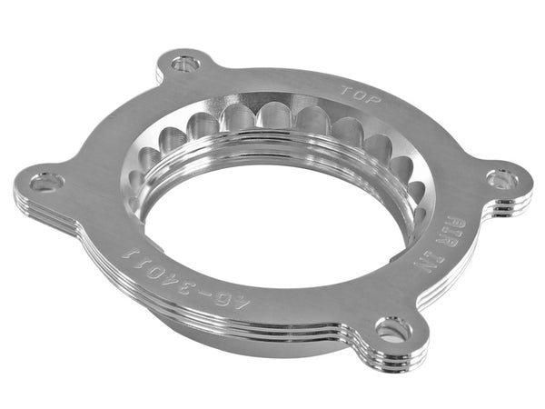 aFe Silver Bullet Throttle Body Spacer 14 Chevrolet Corvette V8 6.2L - Bull Strap