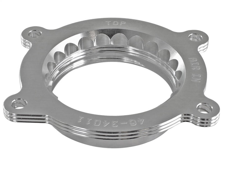 aFe Silver Bullet Throttle Body Spacer 14 Chevrolet Corvette V8 6.2L - Bull Strap