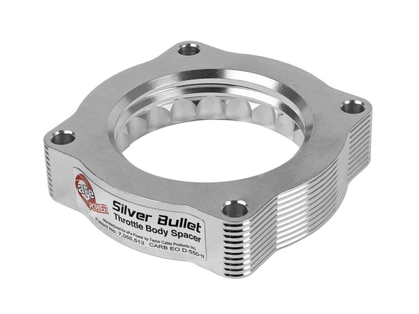 aFe Silver Bullet Throttle Body Spacer N62 Only BMW (E53) 04-09 5series (E60) 04-09 6series (E63/64) - Bull Strap