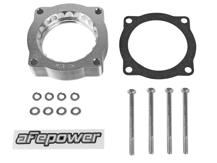 aFe Silver Bullet Throttle Body Spacer N62 Only BMW (E53) 04-09 5series (E60) 04-09 6series (E63/64) - Bull Strap