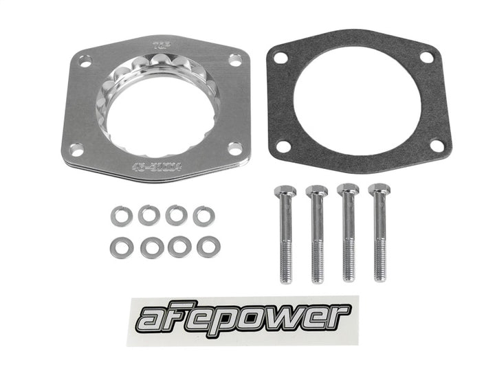 aFe Silver Bullet Throttle Body Spacers BMW M3 (E36) 92-99 L6 3.0/3.2L *96-99 3.2L - 50 State Legal* - Bull Strap