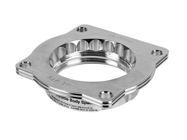 aFe Silver Bullet Throttle Body Spacers TBS BMW 5 Series (E60) 06-10 V8-4.8L - Bull Strap