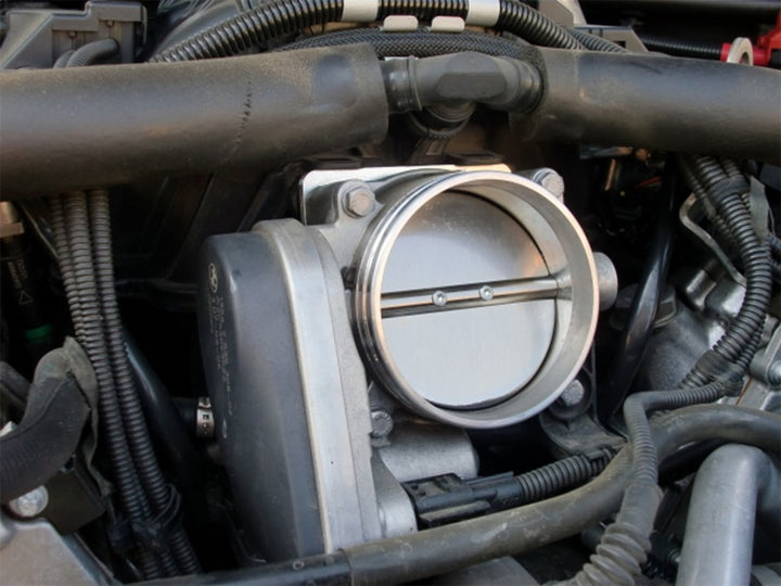 aFe Silver Bullet Throttle Body Spacers TBS BMW 5 Series (E60) 06-10 V8-4.8L - Bull Strap