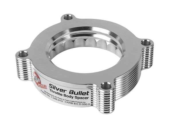 aFe Silver Bullet Throttle Body Spacers TBS Ford F-150 Raptor 10-12 V8-6.2L - Bull Strap