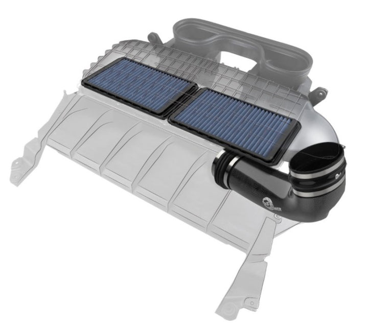 aFe Super Stock Carbon Fiber Pro 5R Induction System 2021 RAM 1500 TRX V8-6.2L SC - Bull Strap