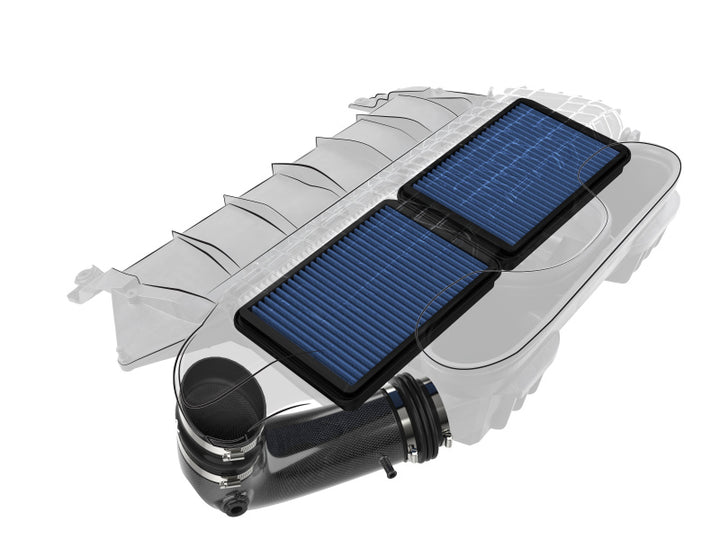 aFe Super Stock Carbon Fiber Pro 5R Induction System 2021 RAM 1500 TRX V8-6.2L SC - Bull Strap