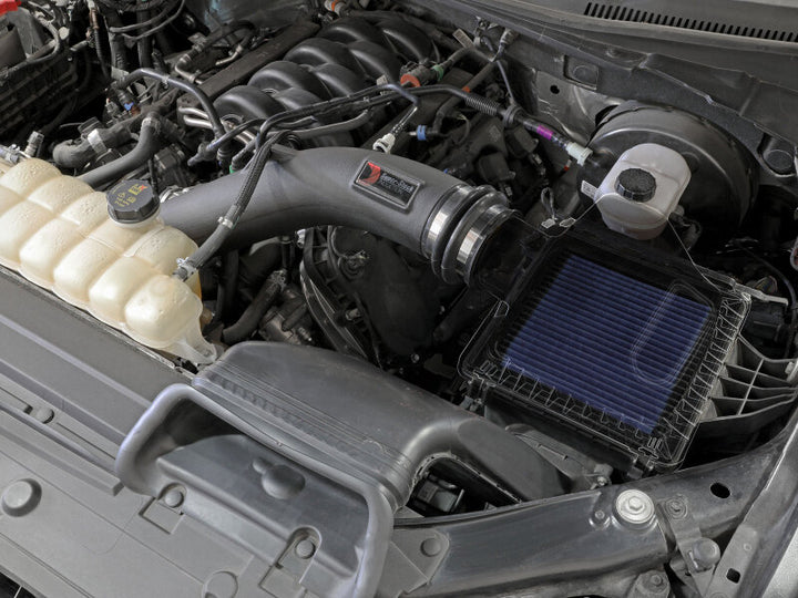 aFe Super Stock Induction System Pro 5R Media 15-20 Ford F-150 V8-5.0L - Bull Strap