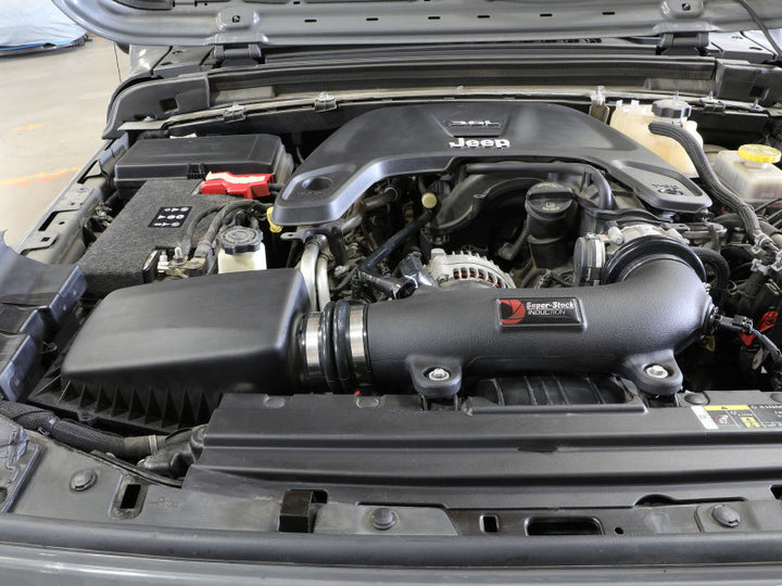 aFe Super Stock Induction System Pro 5R Media Jeep 18-21 Wrangler JL / 20-21 Gladiator JT V6-3.6L - Bull Strap