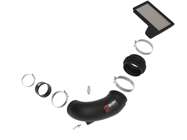 aFe Super Stock Induction System Pro Dry S Media 18-20 Ford Mustang V8-5.0L - Bull Strap