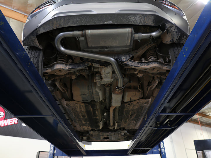 aFe Takeda 2-1/2in 304 SS Axle-Back Exhaust 18-21 Hyundai Kona L4 1.6L (t) - Bull Strap