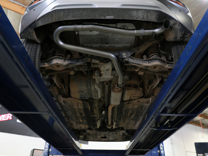 aFe Takeda 2-1/2in 304 SS Axle-Back Exhaust (No Muffler) 18-21 Hyundai Kona L4 1.6L (t) - Bull Strap
