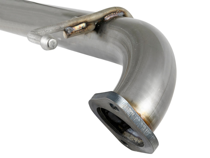aFe Takeda 2.5in 304 SS Axle-Back Exhaust System 18-19 Subaru Crosstrek H4 2.0L - Bull Strap
