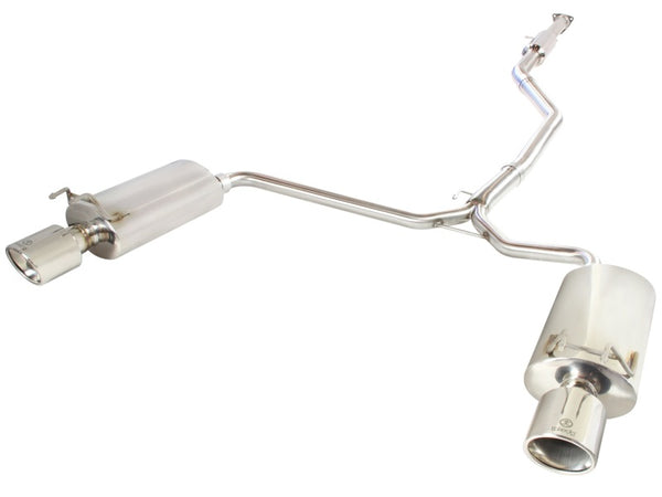 aFe Takeda Exhaust 304SS Dual Cat-Back w/ Polished Tips 13-17 Honda Accord  LX/EX/EX-L Sedan L4 2.4L - Bull Strap